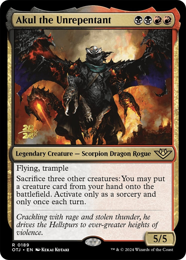 Image for Akul the Unrepentant (Prerelease Cards) (189) - Magic: The Gathering