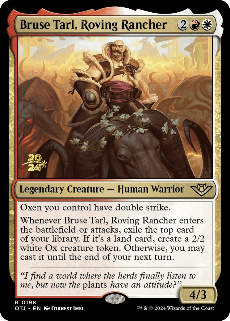 Image for Bruse Tarl, Roving Rancher (Prerelease Cards) (198) - Magic: The Gathering