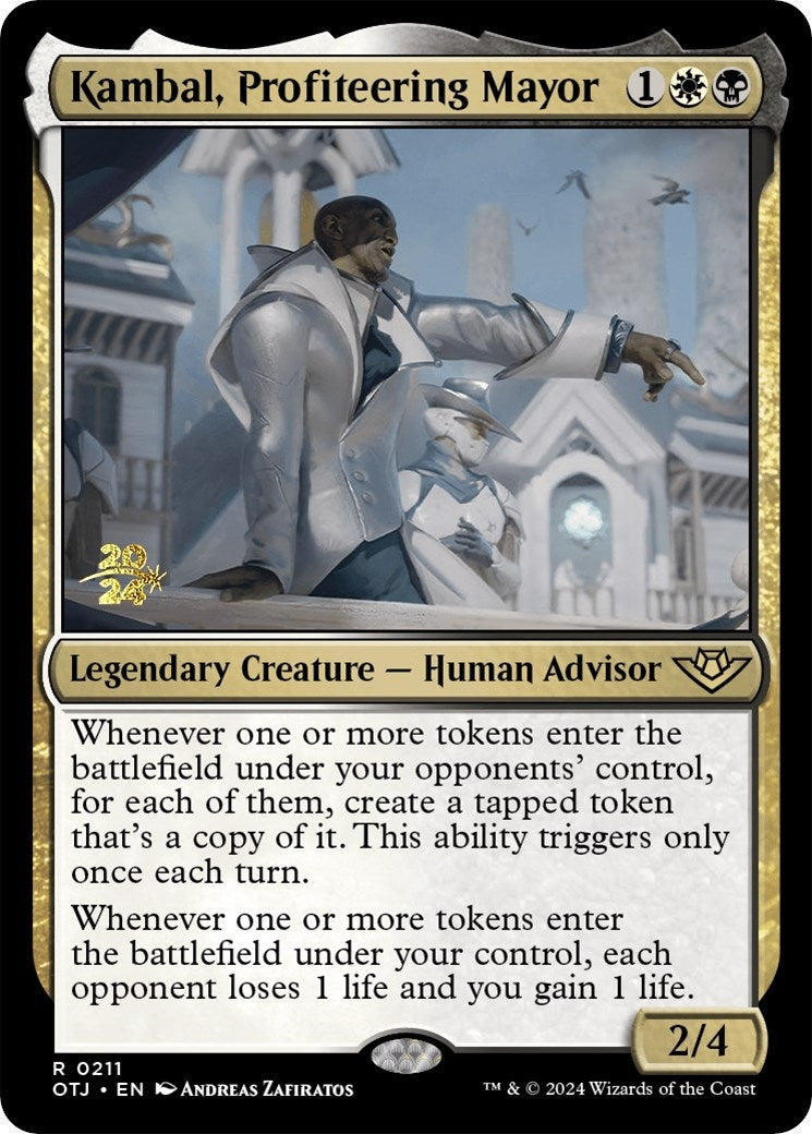 Image for Kambal, Profiteering Mayor (Prerelease Cards) (211) - Magic: The Gathering