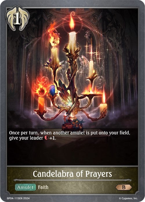 Image for Candelabra of Prayers (BP04: Cosmic Mythos) (BP04-115EN) - Shadowverse: Evolve