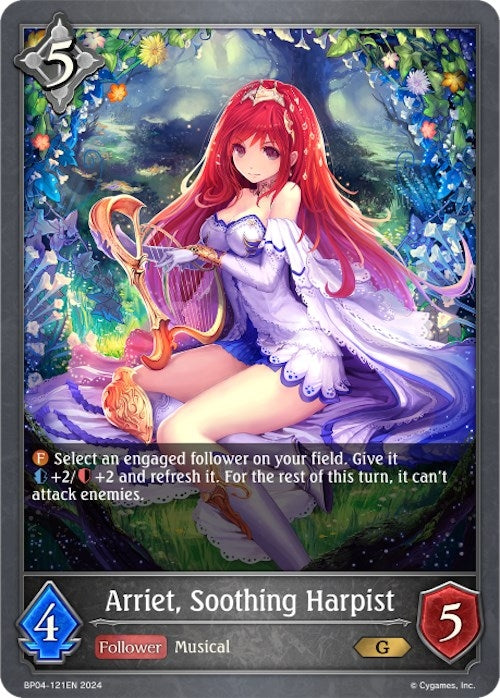 Image for Arriet, Soothing Harpist (BP04: Cosmic Mythos) (BP04-121EN) - Shadowverse: Evolve