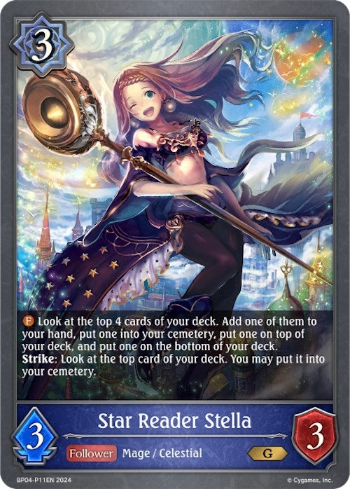Image for Star Reader Stella - P11EN (Foil) (BP04: Cosmic Mythos) (BP04-P11EN) - Shadowverse: Evolve
