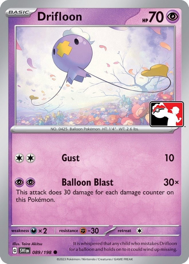 Image for Drifloon (Prize Pack Series Cards) (089/198) - Pokemon