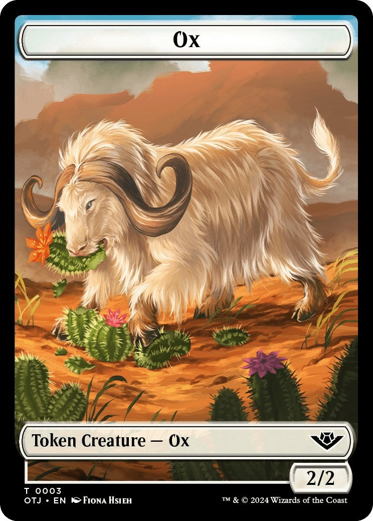 Image for Ox Token (Outlaws of Thunder Junction) (3) - Magic: The Gathering
