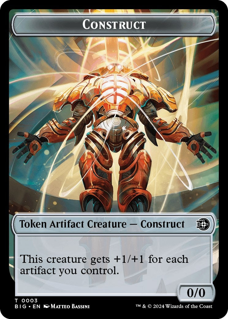 Image for Construct Token (Outlaws of Thunder Junction: The Big Score) (3) - Magic: The Gathering