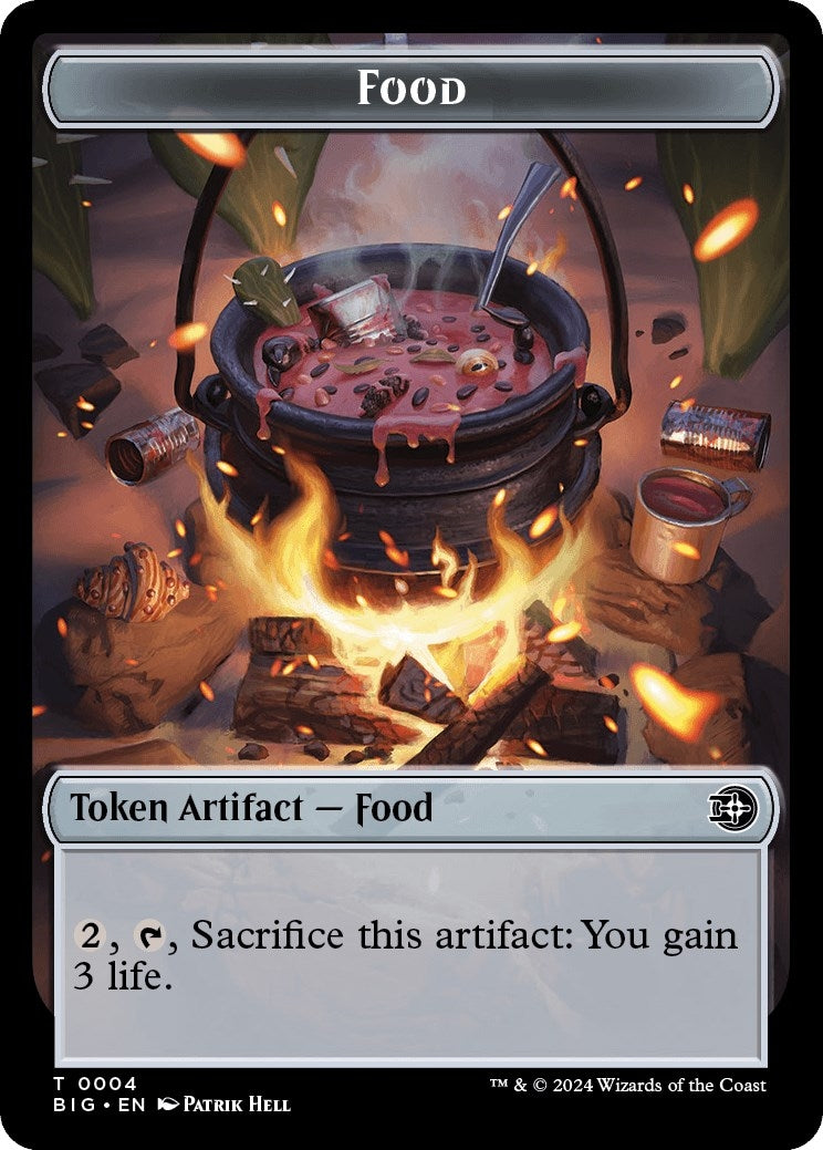 Image for Food Token (Outlaws of Thunder Junction: The Big Score) (4) - Magic: The Gathering