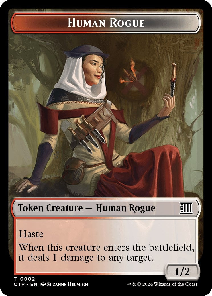 Image for Human Rogue Token (Outlaws of Thunder Junction: Breaking News) (2) - Magic: The Gathering
