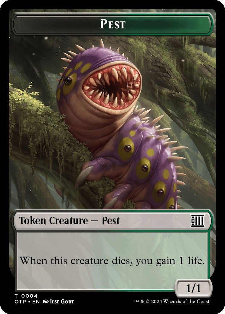 Image for Pest Token (Outlaws of Thunder Junction: Breaking News) (4) - Magic: The Gathering