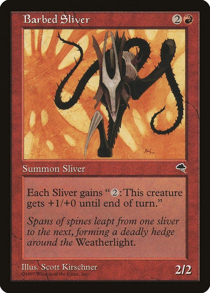 Image for Barbed Sliver (Tempest) (163) - Magic: The Gathering