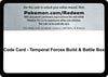 Image for Code Card - Temporal Forces Build & Battle Box - Pokemon