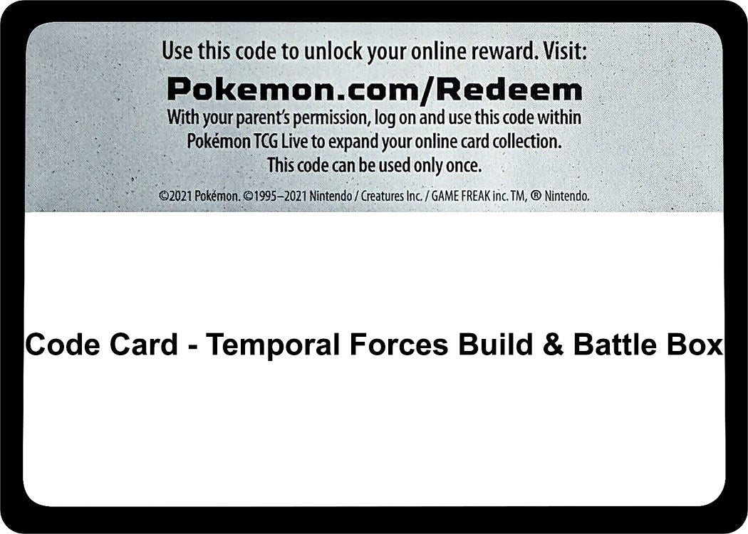 Image for Code Card - Temporal Forces Build & Battle Box - Pokemon