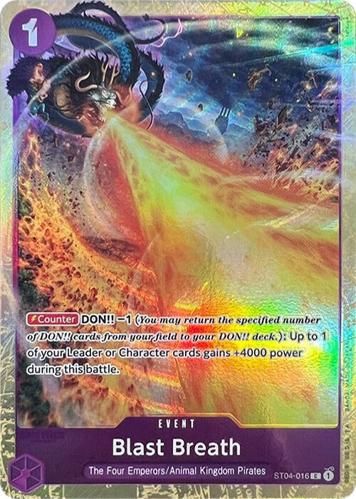 Image for Blast Breath (Premium Card Collection -Best Selection Vol. 1-) (One Piece Promotion Cards) (ST04-016) - One Piece Card Game