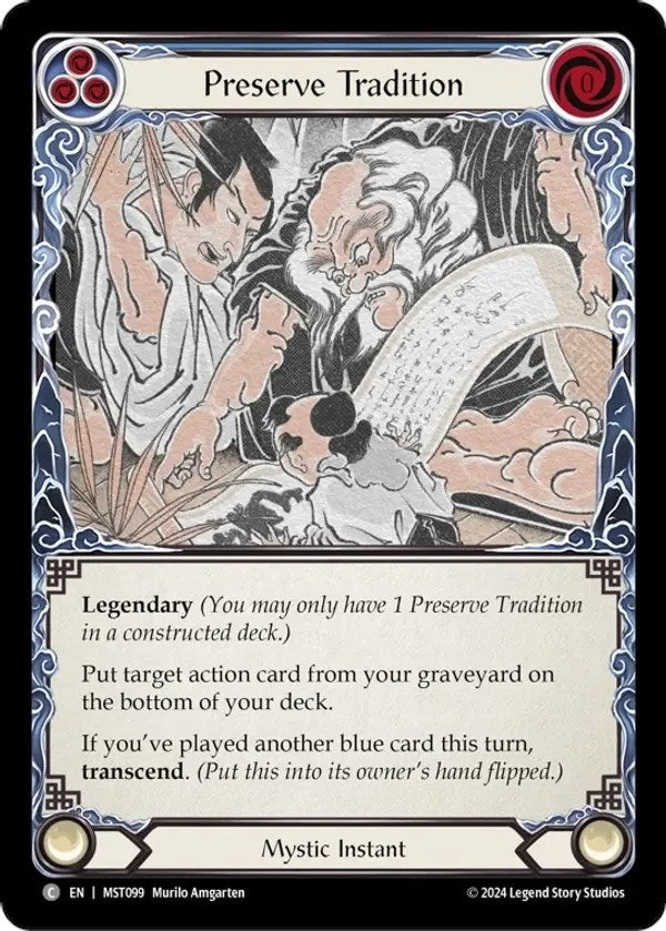 Image for Preserve Tradition // Inner Chi (Part the Mistveil) (MST099) - Flesh and Blood TCG