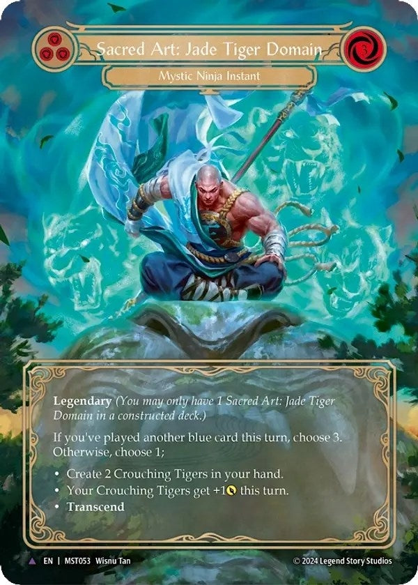 Image for Sacred Art: Jade Tiger Domain (Marvel) (Part the Mistveil) (MST053) - Flesh and Blood TCG