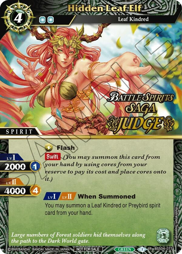 Image for Hidden Leaf Elf (Judge Pack 2024 Vol. 1) (Launch & Event Promos) (BSS04-077) - Battle Spirits Saga