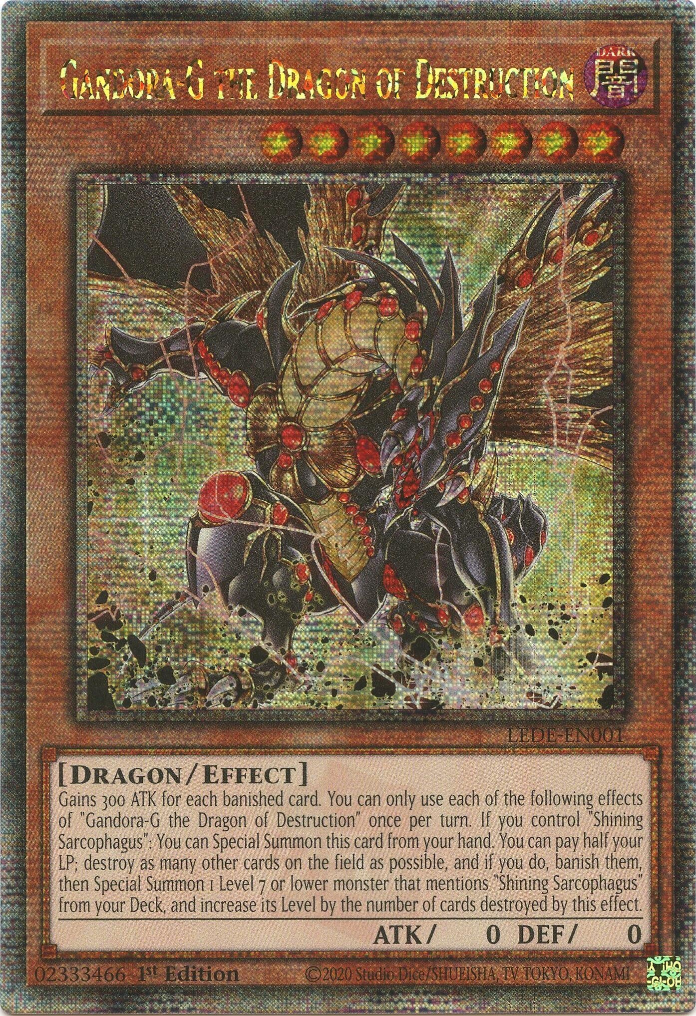 Image for Gandora-G the Dragon of Destruction (Quarter Century Secret Rare) (Legacy of Destruction) (LEDE-EN001) - YuGiOh