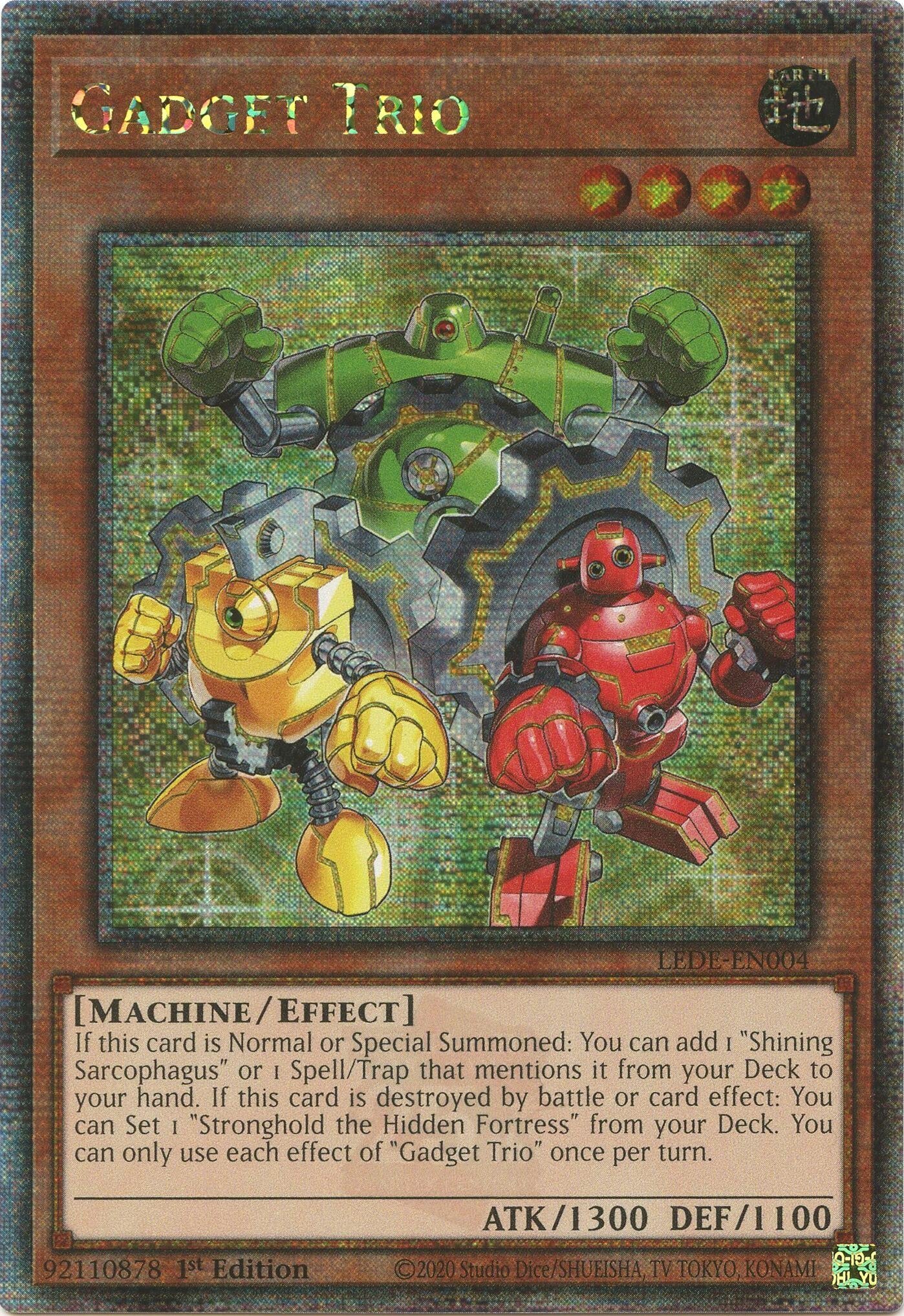 Image for Gadget Trio (Quarter Century Secret Rare) (Legacy of Destruction) (LEDE-EN004) - YuGiOh