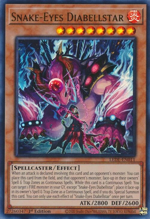 Image for Snake-Eyes Diabellstar (Legacy of Destruction) (LEDE-EN011) - YuGiOh