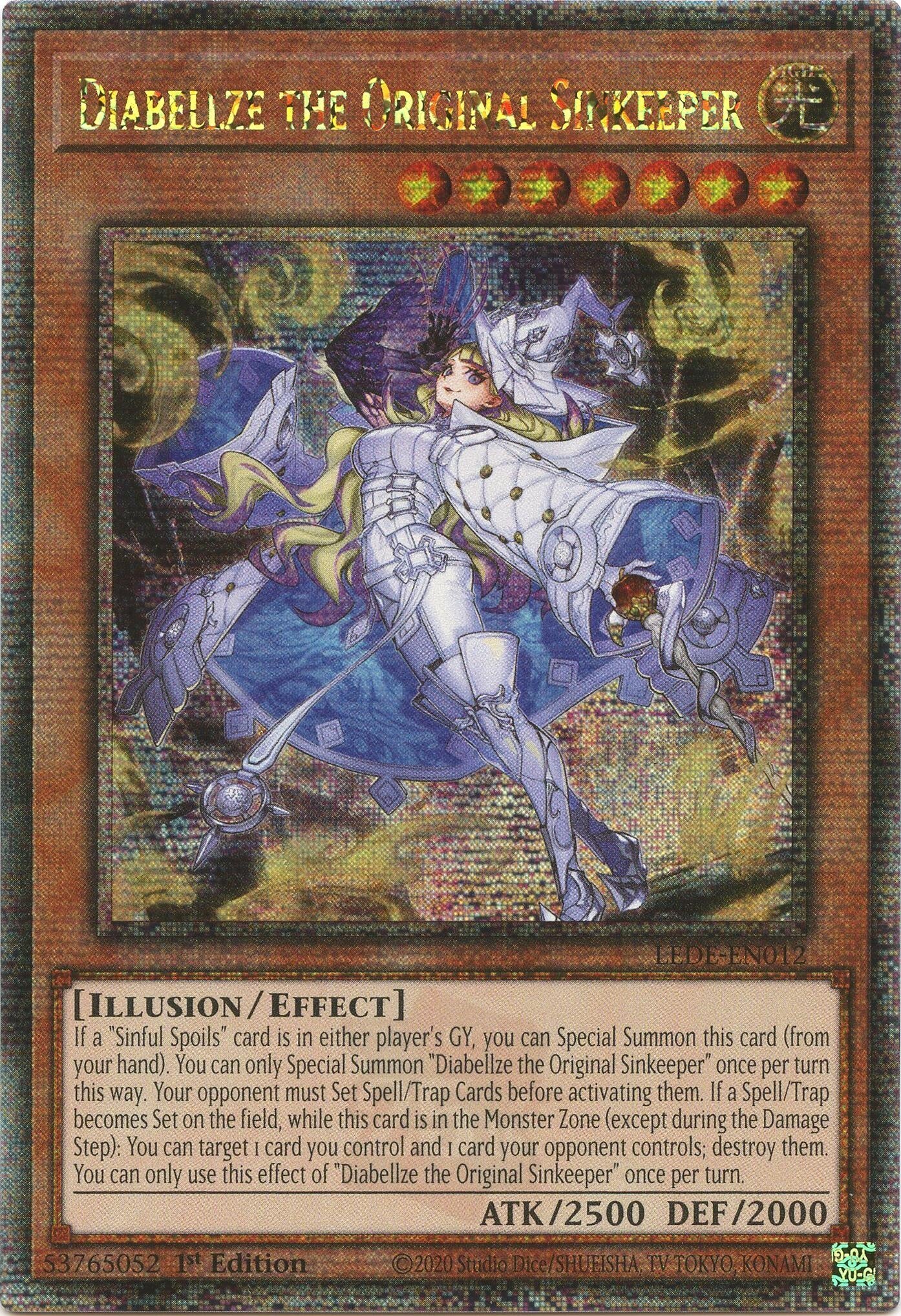 Image for Diabellze the Original Sinkeeper (Quarter Century Secret Rare) (Legacy of Destruction) (LEDE-EN012) - YuGiOh
