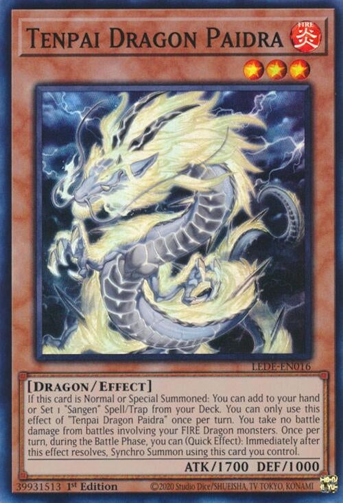 Image for Tenpai Dragon Paidra (Legacy of Destruction) (LEDE-EN016) - YuGiOh