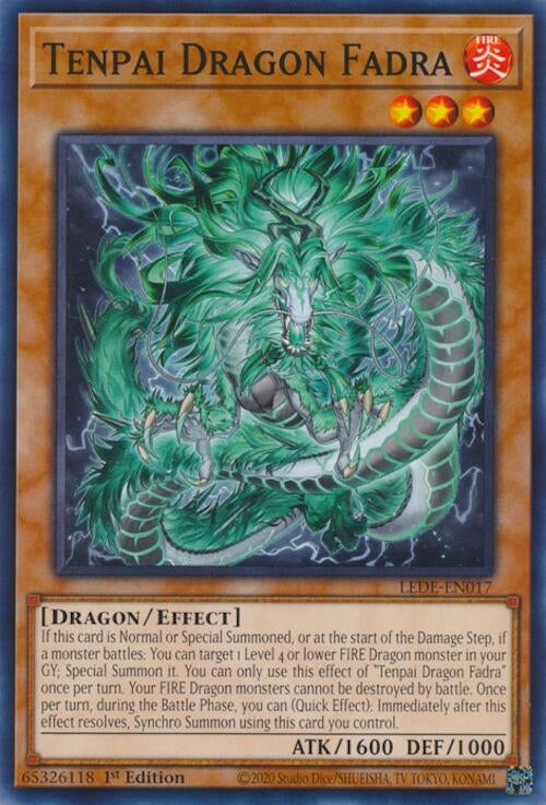 Image for Tenpai Dragon Fadra (Legacy of Destruction) (LEDE-EN017) - YuGiOh