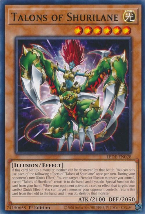 Image for Talons of Shurilane (Legacy of Destruction) (LEDE-EN028) - YuGiOh