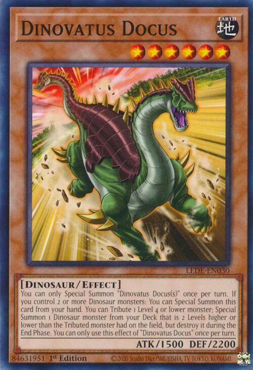 Image for Dinovatus Docus (Legacy of Destruction) (LEDE-EN030) - YuGiOh
