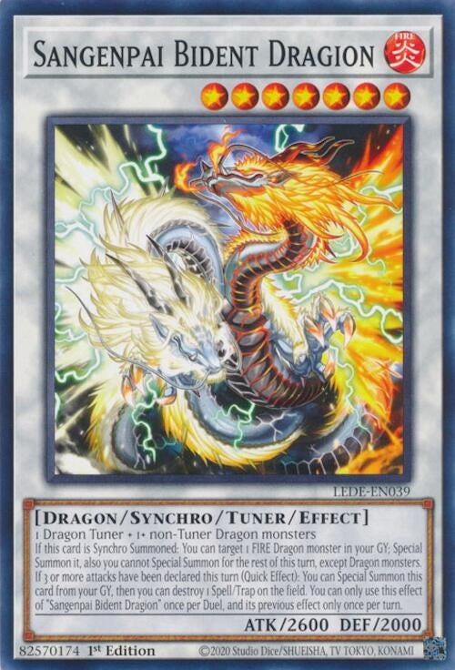 Image for Sangenpai Bident Dragion (Legacy of Destruction) (LEDE-EN039) - YuGiOh