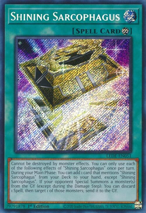 Image for Shining Sarcophagus (Legacy of Destruction) (LEDE-EN051) - YuGiOh