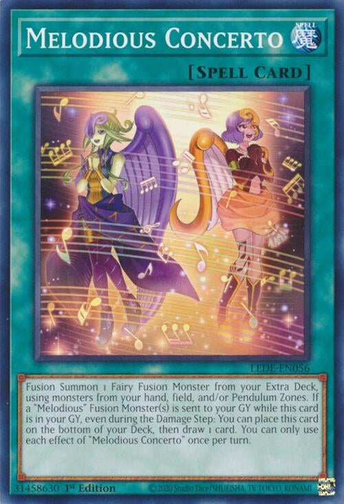 Image for Melodious Concerto (Legacy of Destruction) (LEDE-EN056) - YuGiOh