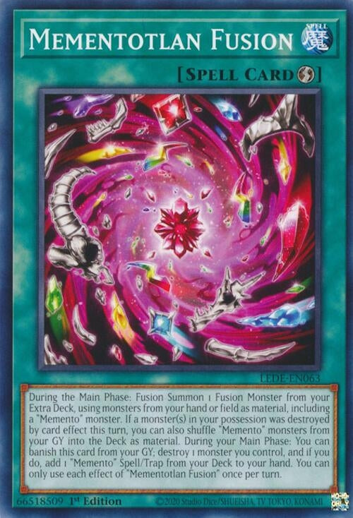 Image for Mementotlan Fusion (Legacy of Destruction) (LEDE-EN063) - YuGiOh