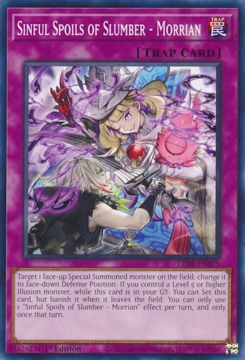 Image for Sinful Spoils of Slumber - Morrian (Legacy of Destruction) (LEDE-EN075) - YuGiOh