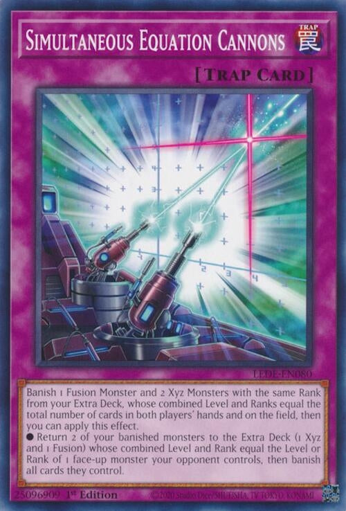 Image for Simultaneous Equation Cannons (Legacy of Destruction) (LEDE-EN080) - YuGiOh