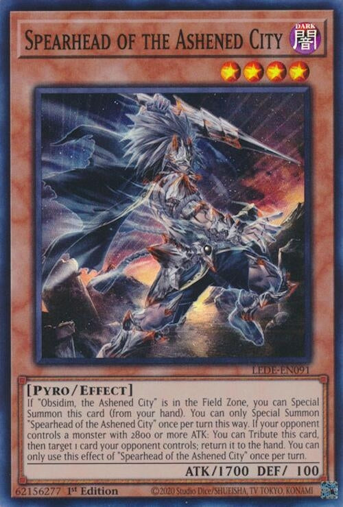 Image for Spearhead of the Ashened City (Legacy of Destruction) (LEDE-EN091) - YuGiOh