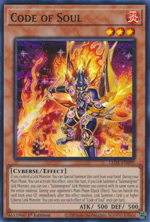 Image for Code of Soul (Legacy of Destruction) (LEDE-EN099) - YuGiOh