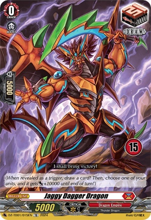 Image for Jaggy Dagger Dragon (15) (DZ-TD01: Start Up Trial Deck "Dragon Empire") (DZ-TD01/015EN) - Cardfight Vanguard