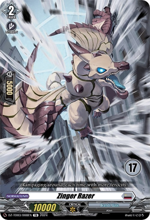 Image for Zinger Razer (17) (DZ-TD03: Start Up Trial Deck "Brandt Gate") (DZ-TD03/008EN) - Cardfight Vanguard