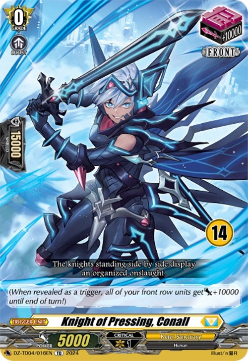Image for Knight of Pressing, Conall (14) (DZ-TD04: Start Up Trial Deck "Keter Sanctuary") (DZ-TD04/016EN) - Cardfight Vanguard