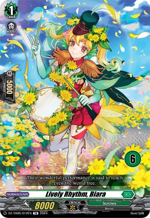 Image for Lively Rhythm, Biara (6) (DZ-TD05: Start Up Trial Deck "Stoicheia") (DZ-TD05/012EN) - Cardfight Vanguard