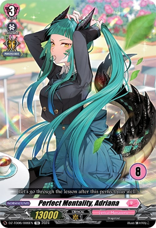 Image for Perfect Mentality, Adriana (8) (DZ-TD06: Start Up Trial Deck "Lyrical Monasterio") (DZ-TD06/006EN) - Cardfight Vanguard