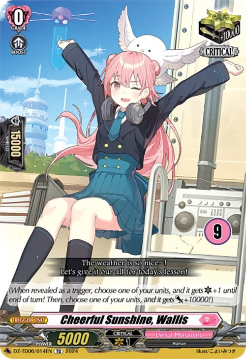 Image for Cheerful Sunshine, Wallis (9) (DZ-TD06: Start Up Trial Deck "Lyrical Monasterio") (DZ-TD06/014EN) - Cardfight Vanguard