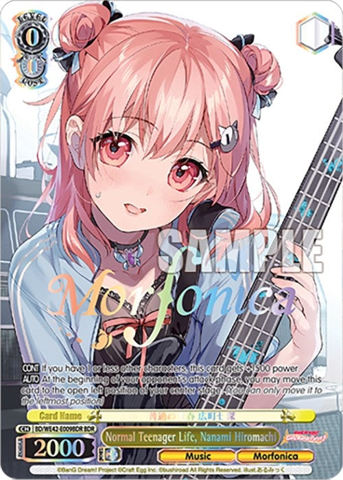 Image for Normal Teenager Life, Nanami Hiromachi (BDR) (BanG Dream! Girls Band Party! Countdown Collection Premium Booster) (BD/WE42-E009BDR BDR) - Weiss Schwarz