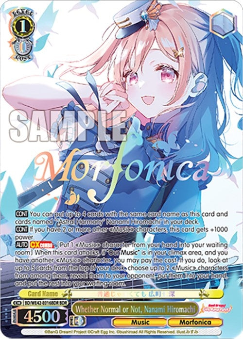 Image for Whether Normal or Not, Nanami Hiromachi (BDR) (BanG Dream! Girls Band Party! Countdown Collection Premium Booster) (BD/WE42-E016BDR BDR) - Weiss Schwarz