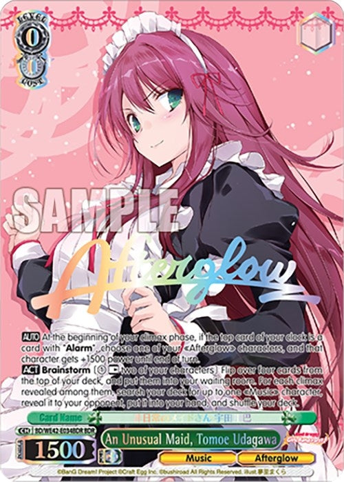 Image for An Unusual Maid, Tomoe Udagawa (BDR) (BanG Dream! Girls Band Party! Countdown Collection Premium Booster) (BD/WE42-E034BDR BDR) - Weiss Schwarz