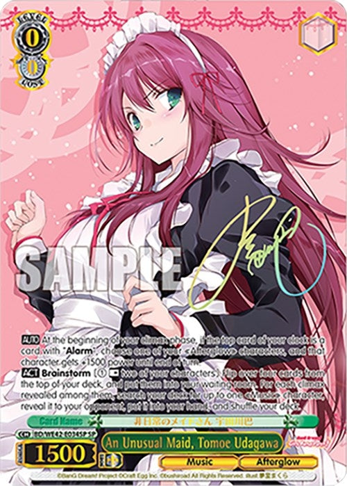 Image for An Unusual Maid, Tomoe Udagawa (SP) (BanG Dream! Girls Band Party! Countdown Collection Premium Booster) (BD/WE42-E034SP SP) - Weiss Schwarz