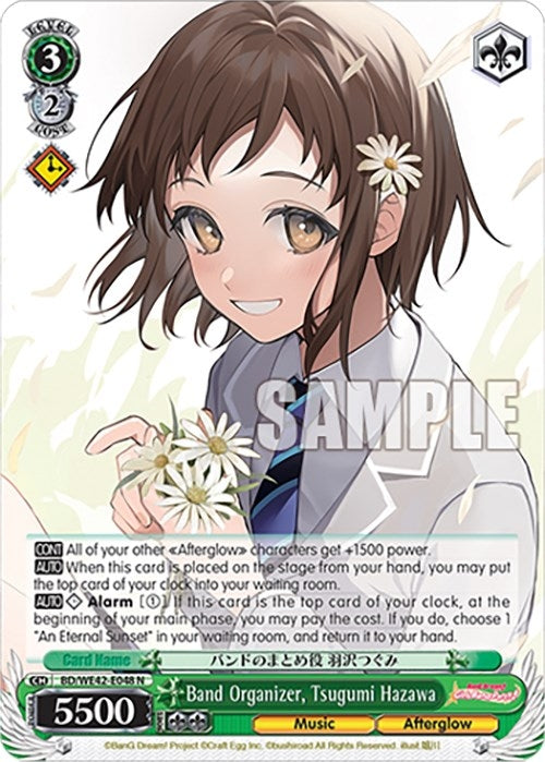 Image for Band Organizer, Tsugumi Hazawa (BanG Dream! Girls Band Party! Countdown Collection Premium Booster) (BD/WE42-E048 N) - Weiss Schwarz