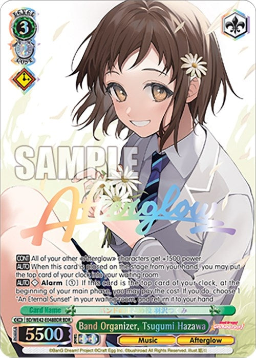 Image for Band Organizer, Tsugumi Hazawa (BDR) (BanG Dream! Girls Band Party! Countdown Collection Premium Booster) (BD/WE42-E048BDR BDR) - Weiss Schwarz