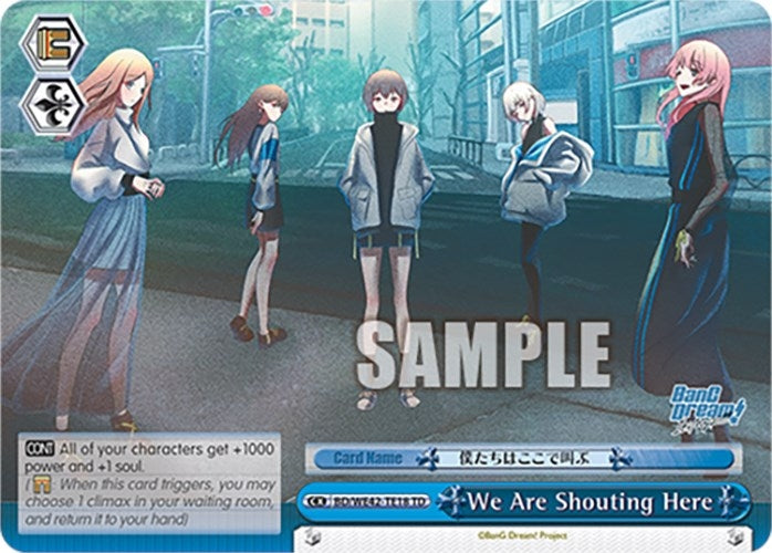 Image for We Are Shouting Here (BanG Dream! Girls Band Party! Countdown Collection Premium Booster) (BD/WE42-TE18 TD) - Weiss Schwarz
