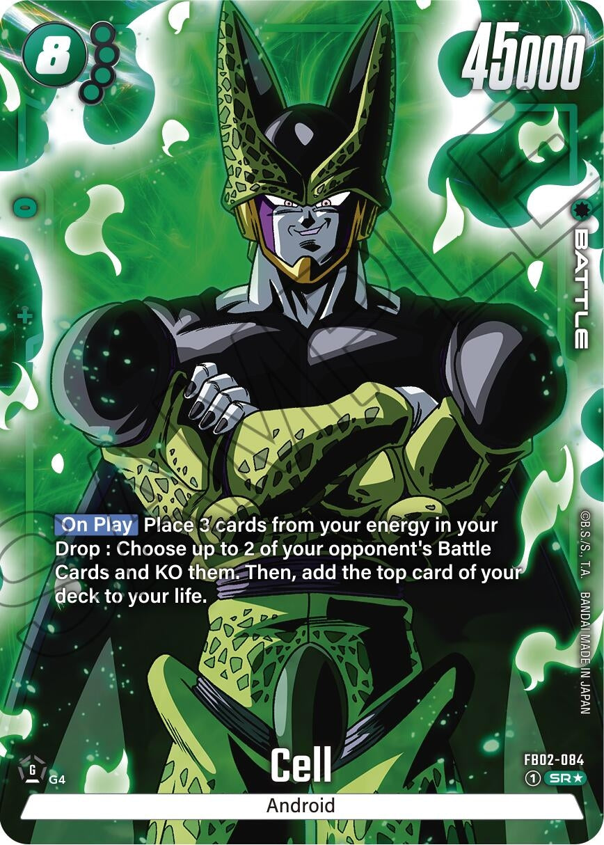 Image for Cell - FB02-084 (Alternate Art) (Blazing Aura) (FB02-084) - Dragon Ball Super: Fusion World