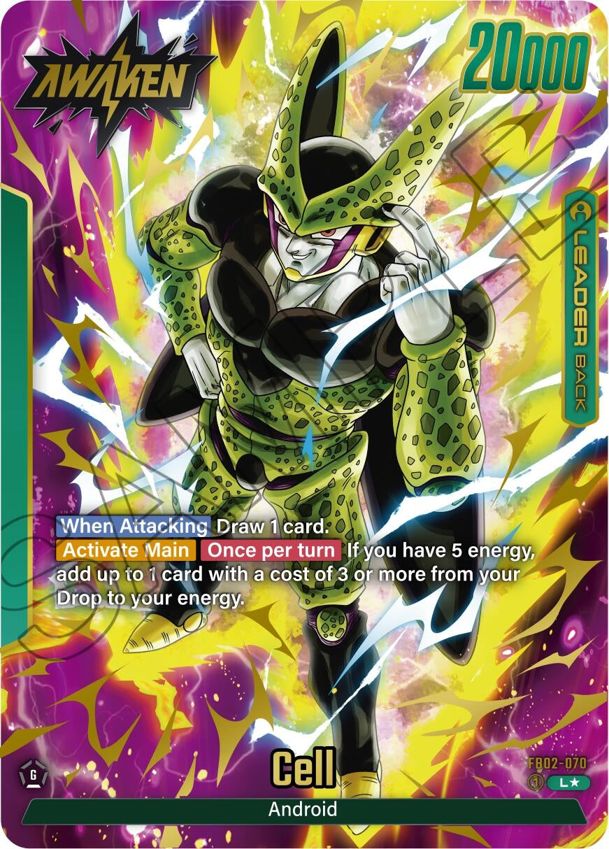 Image for Cell - FB02-070 (Alternate Art) (Blazing Aura) (FB02-070) - Dragon Ball Super: Fusion World